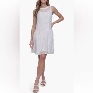DKNY Organza Trapeze Dress